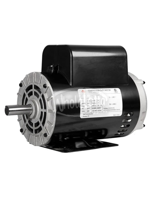 5HP Compressor Duty Electric Motor 230V 1 Phase 56HZ Frame 7/8" Shaft 3450 RPM EMZ-05A