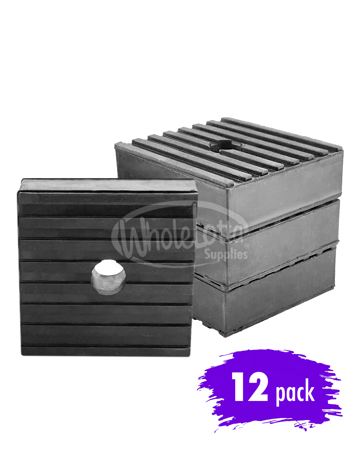 12 PACK Anti Vibration Rubber Pad Industrial Dampener Isolation Air Compressor HVAC 3x3x1"