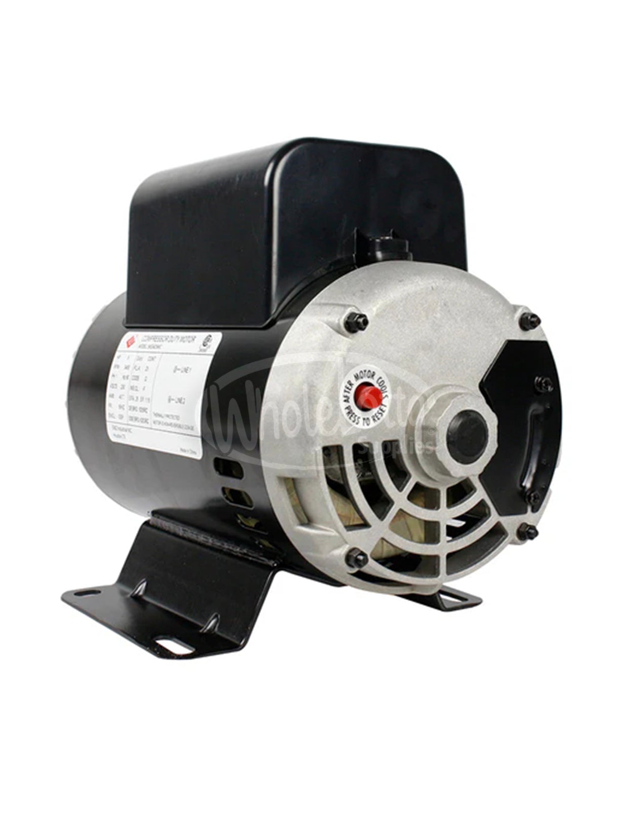 5HP Single Phase Electric Air Compressor Motor 23 Amp 7/8" Shaft 3450 RPM SF1.15 EM-05B