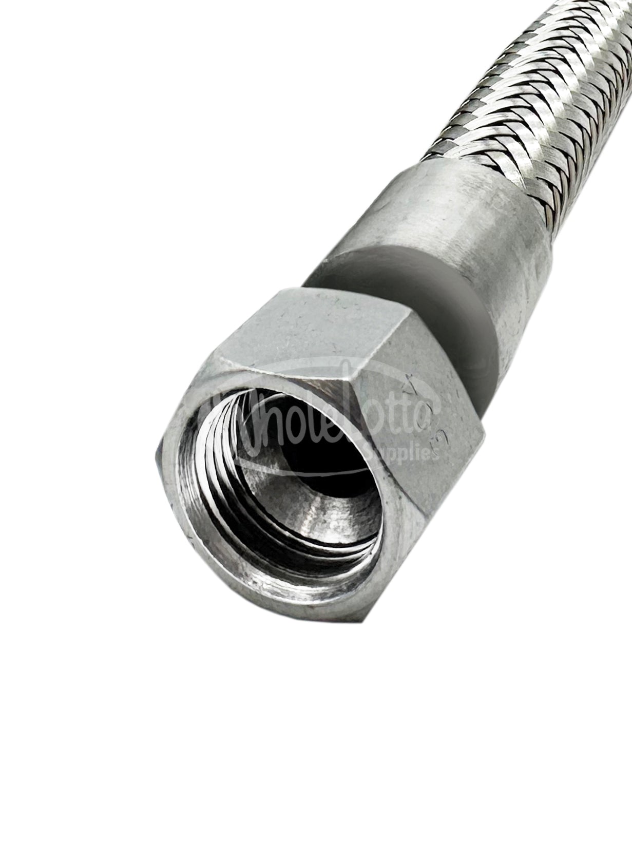 1/2" x 18" Stainless Steel Compressed Air Line Flexible Metal Hose Compressor Tube + JCI Fittings