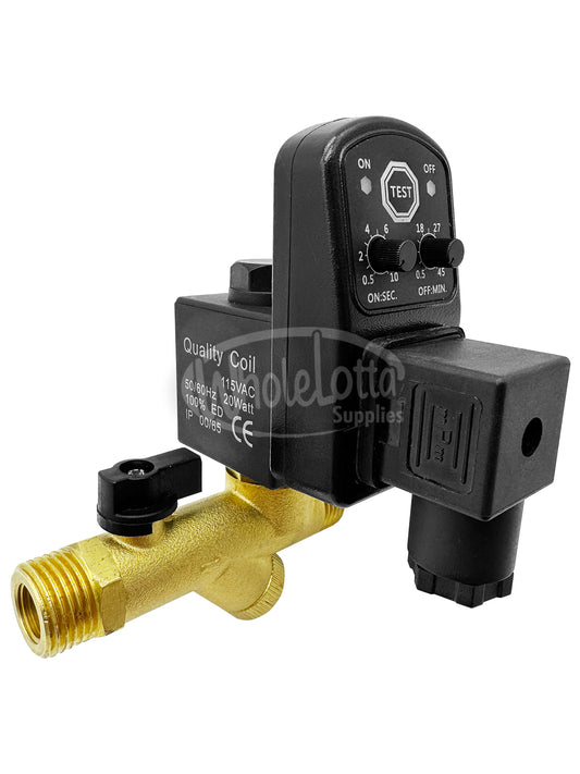 WLS Quality Coil Automatic Electronic Timed Drain Valve for Air Compressor & Air Tank