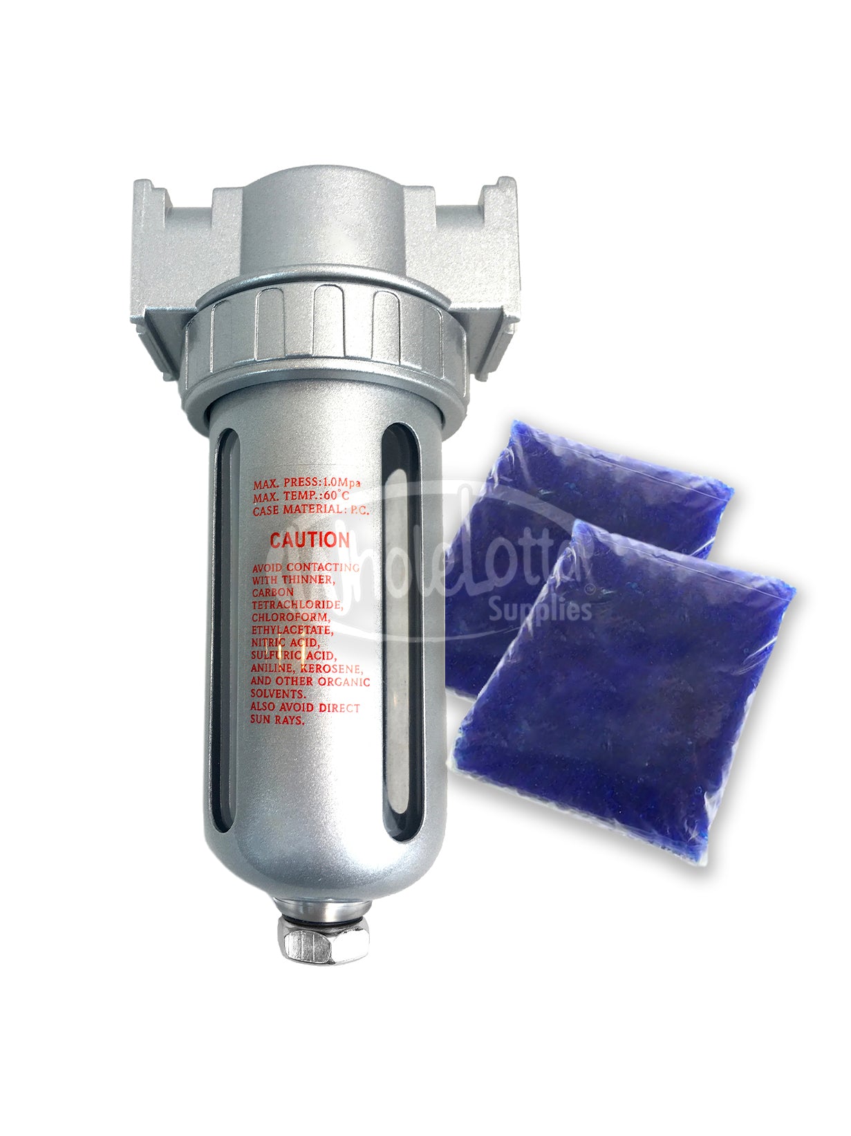 1/2″ NPT Compressed Air In Line Filter Mid Flow Desiccant Dryer Moisture Water Separator