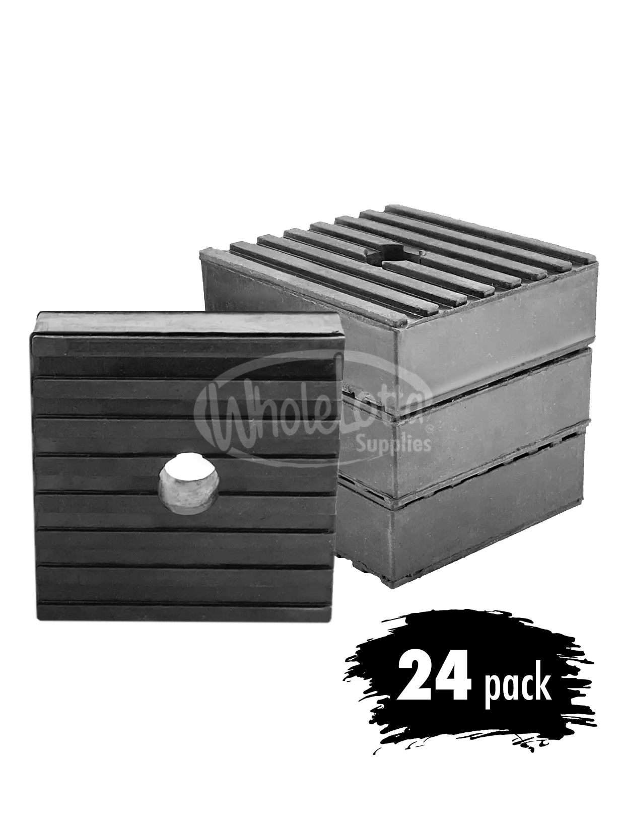 24 PACK Anti Vibration Rubber Pad Industrial Dampener Isolation Air Compressor HVAC 3x3x1"