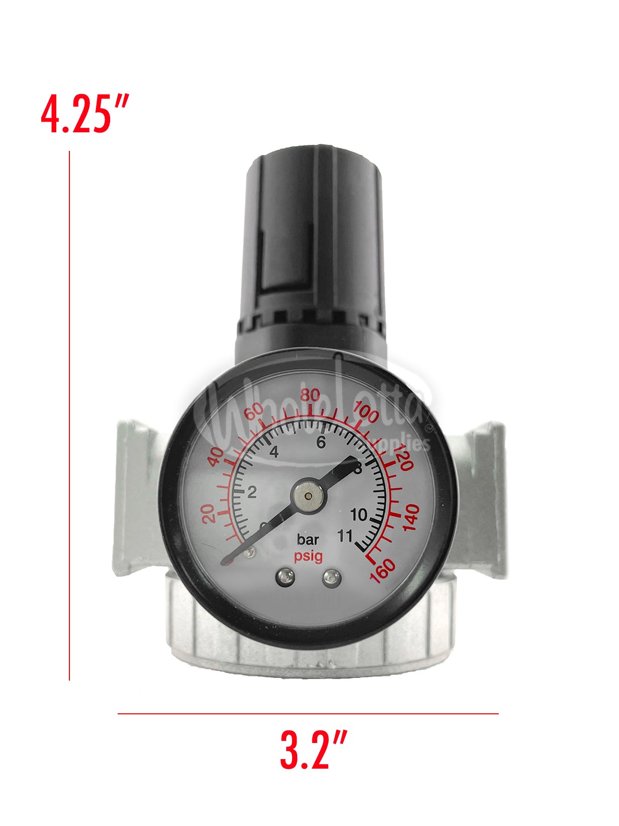 MID FLOW 1/2″ NPT In-Line Pressure Regulator for Air Compressor 7 To 150 PSI Adjustable