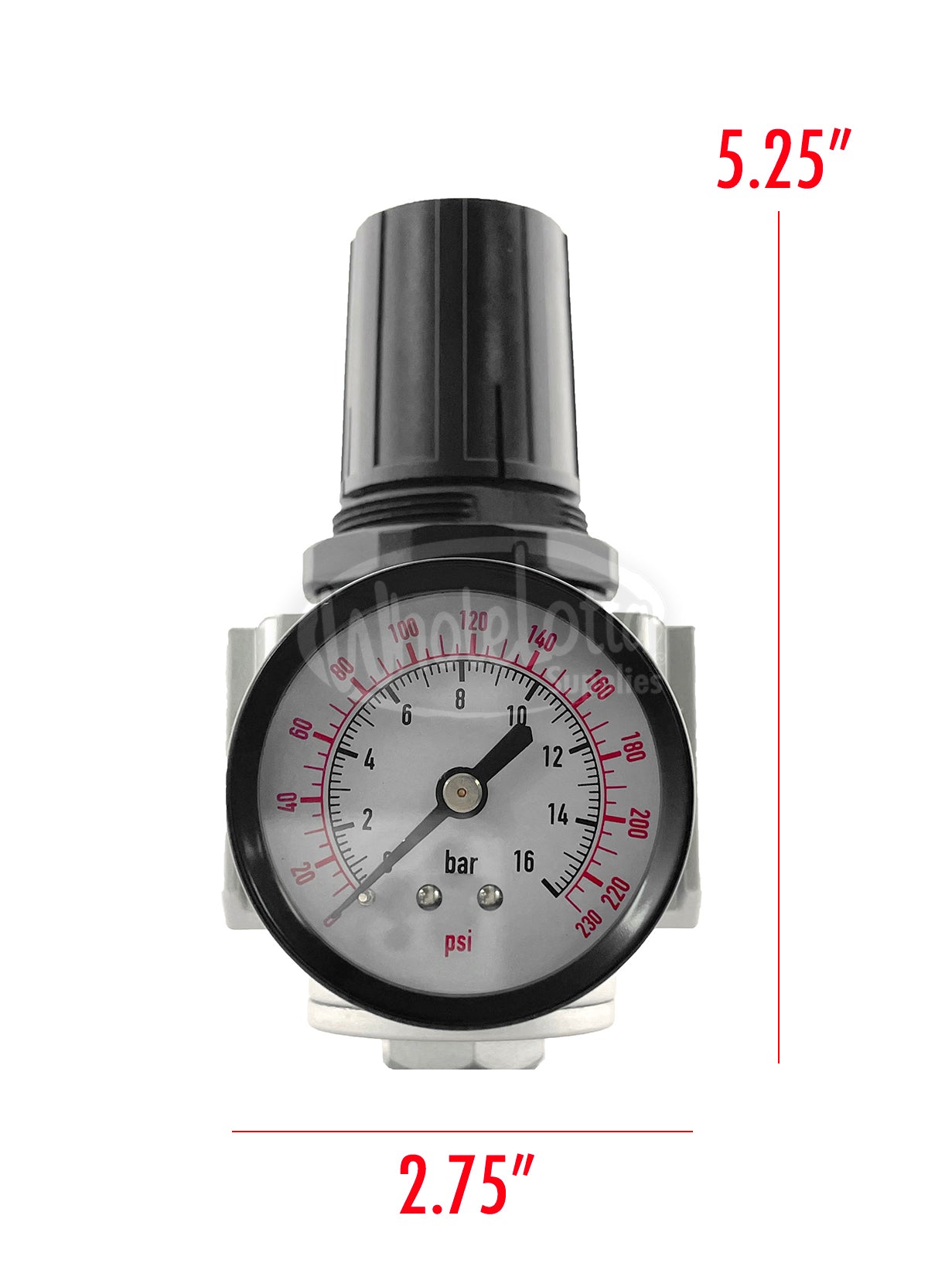 HEAVY DUTY 3/4" In-Line Air Pressure Regulator for Air Compressor 7 To 215 PSI Adjustable