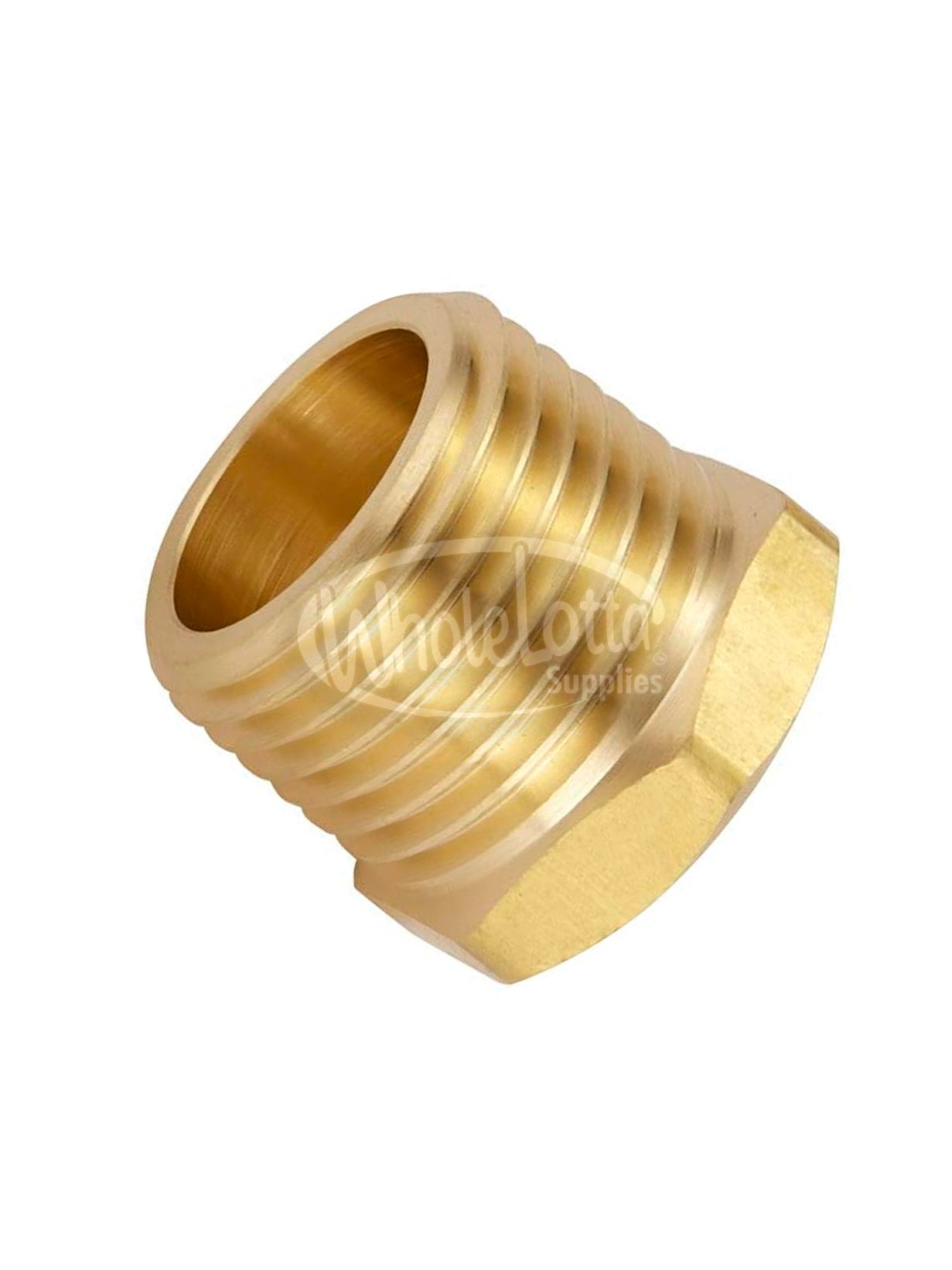 Hex Brass Reducer Bushing Threaded Pipe Fitting 1/2″ NPT Male x 1/4″ NPT Female Adapter