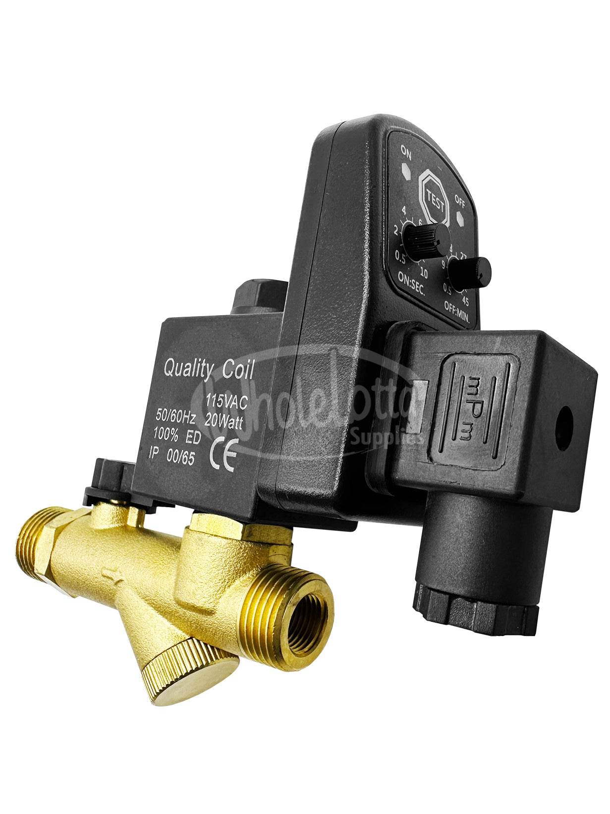 WLS Quality Coil Automatic Electronic Timed Drain Valve for Air Compressor & Air Tank