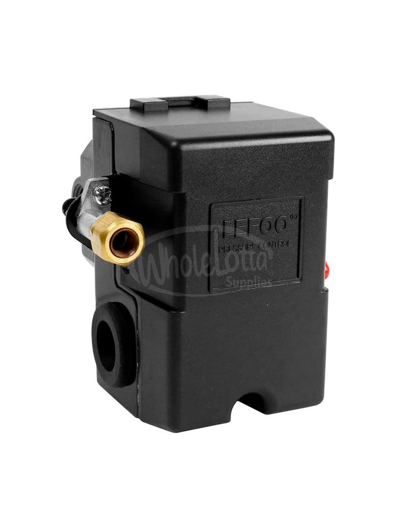 LEFOO Pressure Switch 110-150 PSI 4 Port Air Compressor Control w/ Unloader 20AMP