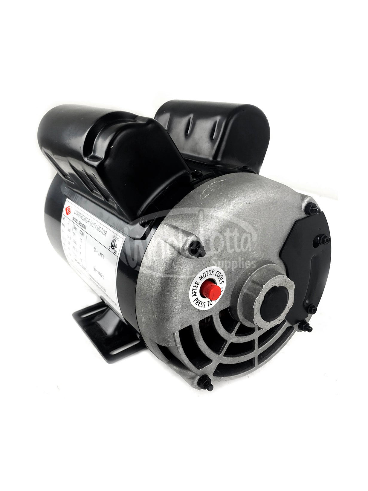 EMZ 3HP 3450 RPM / 230V / 1ph / 15 Amp Air Compressor NEMA Motor 5/8″ Shaft