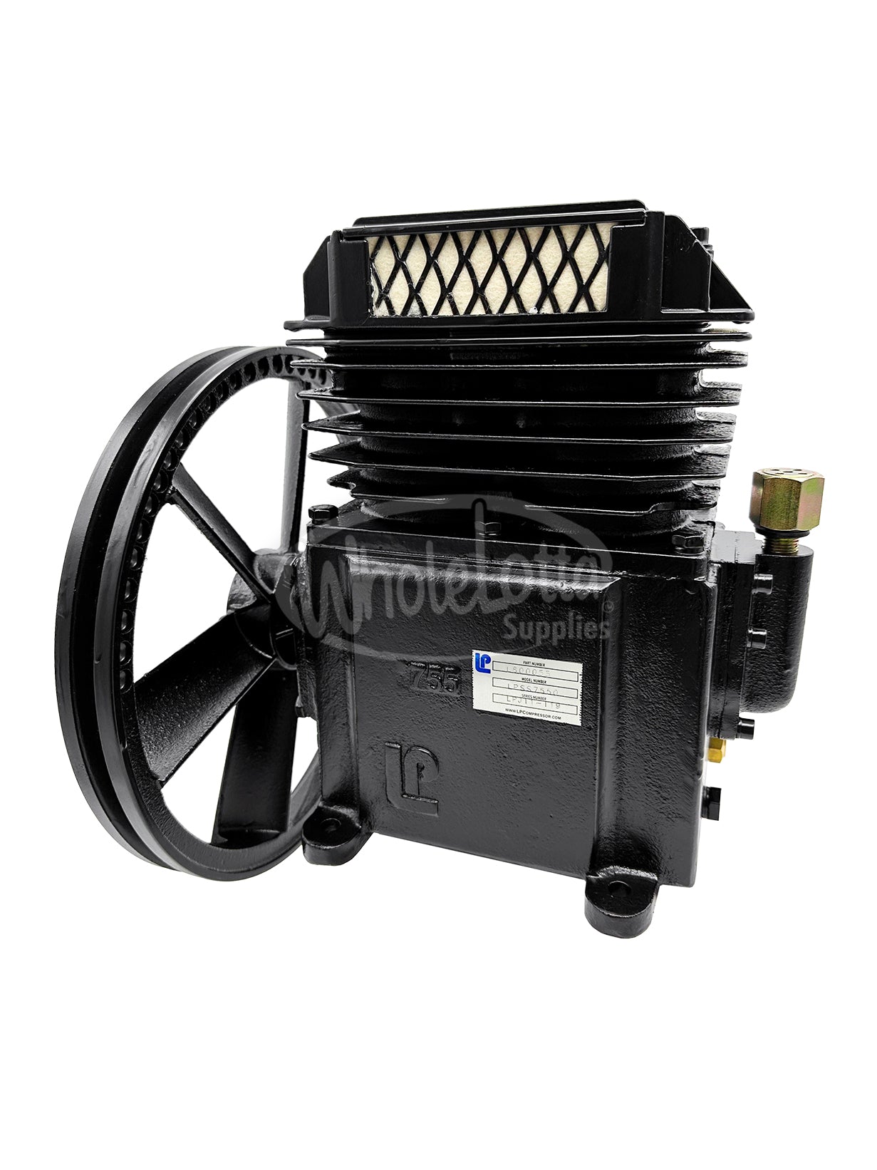 LP Compressor L800055, Model LPSS7550, Single-Stage Compressor Pump, 2 Cylinder, 1.5-4 HP