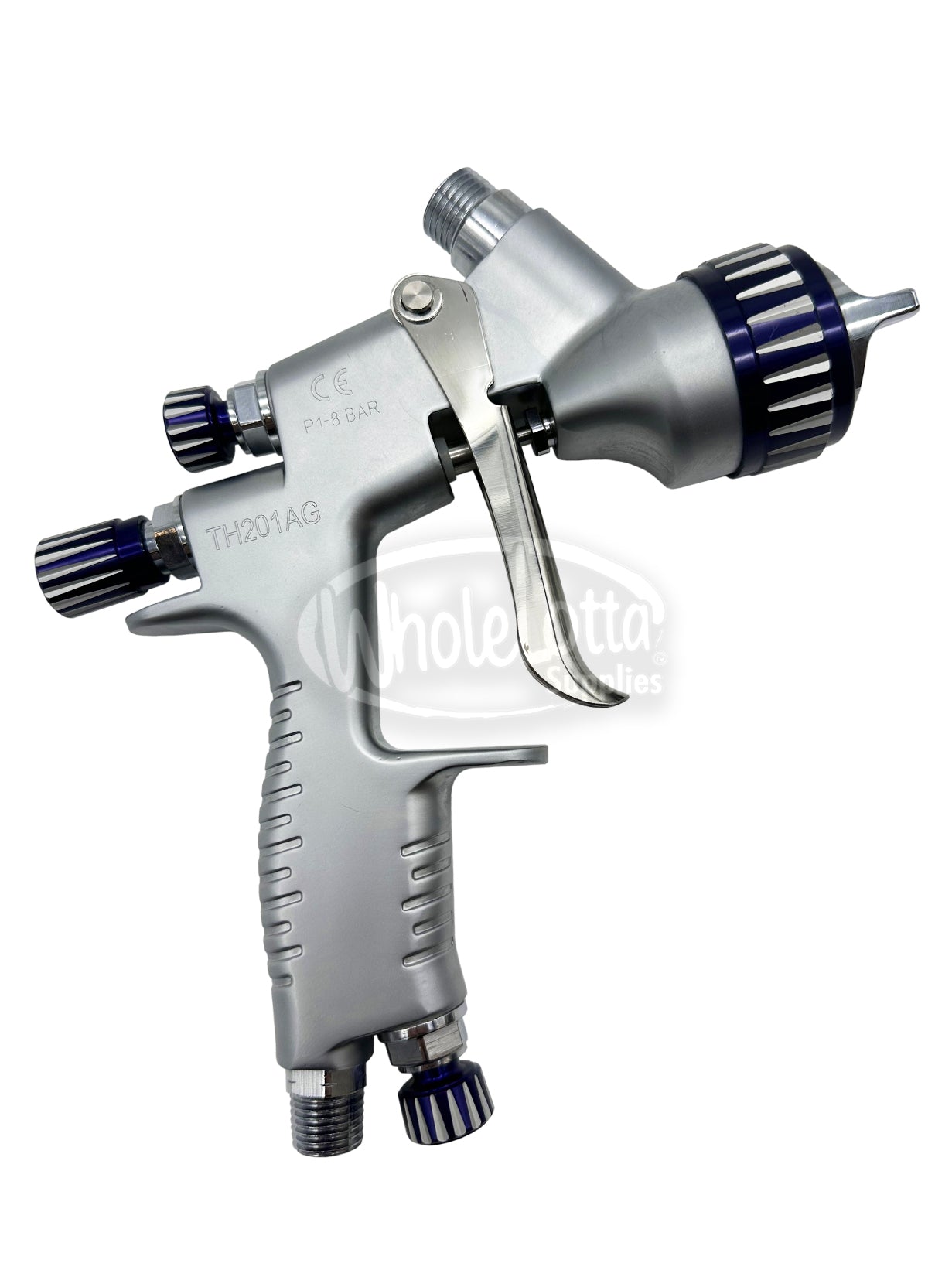 HVLP Top Grade Auto Refinishing Paint Spray Gun TOOL-BAR TH201AG Aluminium 1.4mm Nozzle