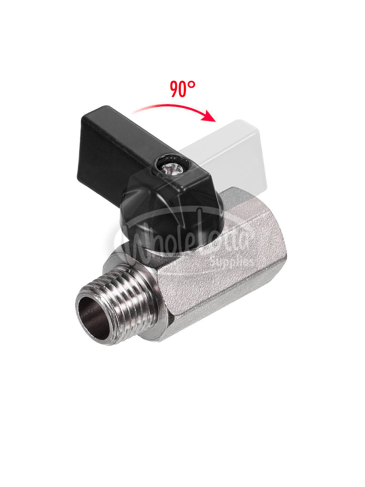 1/4″ NPT Male Brass Mini Ball Valve H Series NPT Female to Male Shut-Off Valve