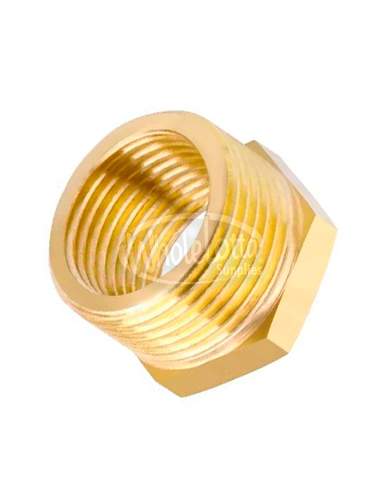 Hex Brass Reducer Bushing Threaded Pipe Fitting 3/4″ NPT Male x 1/2″ NPT Female Adapter