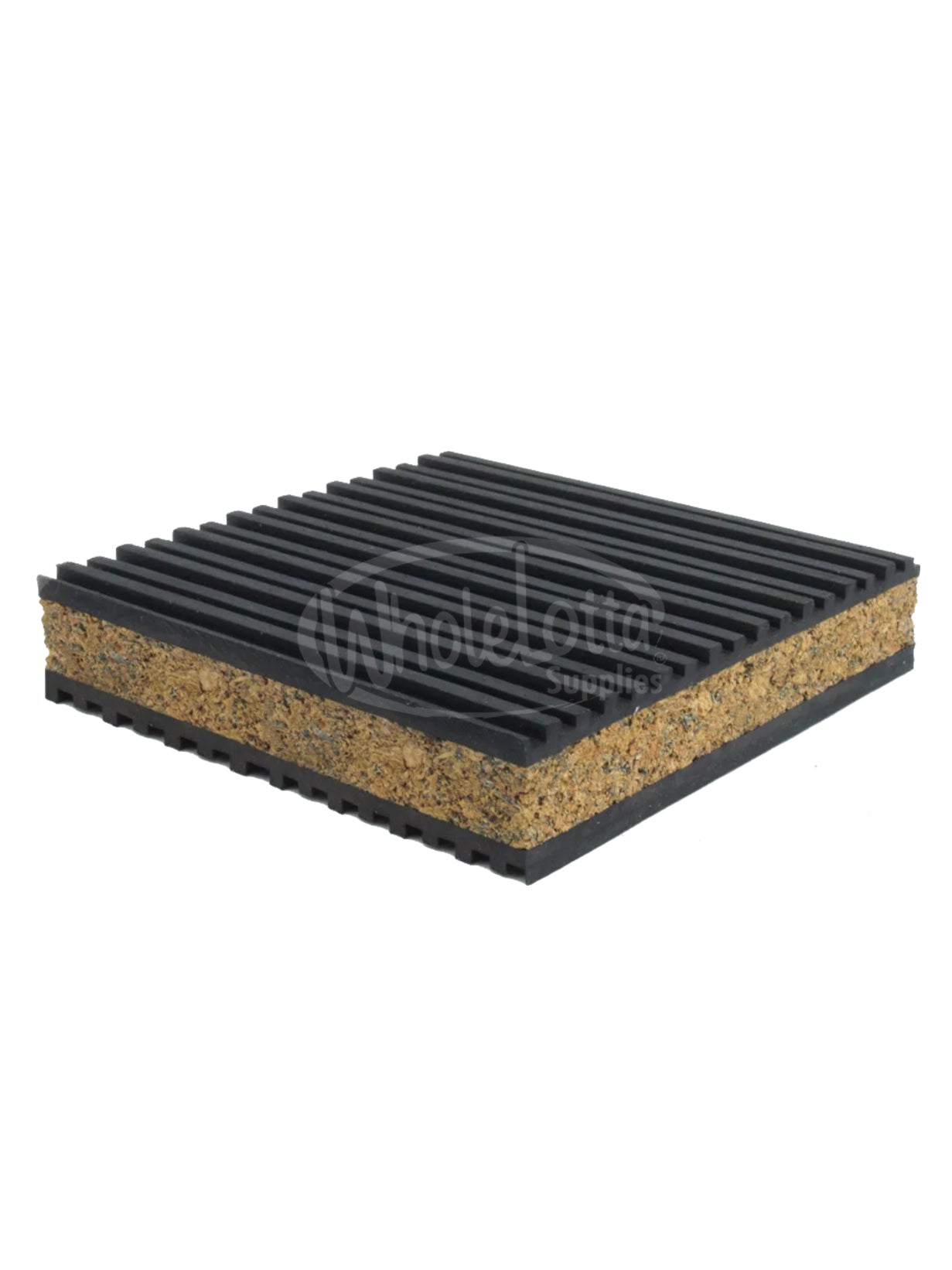 Anti Vibration Rubber & Cork Pad Industrial Dampener Isolation Air Compressor HVAC 4x4x7/8"