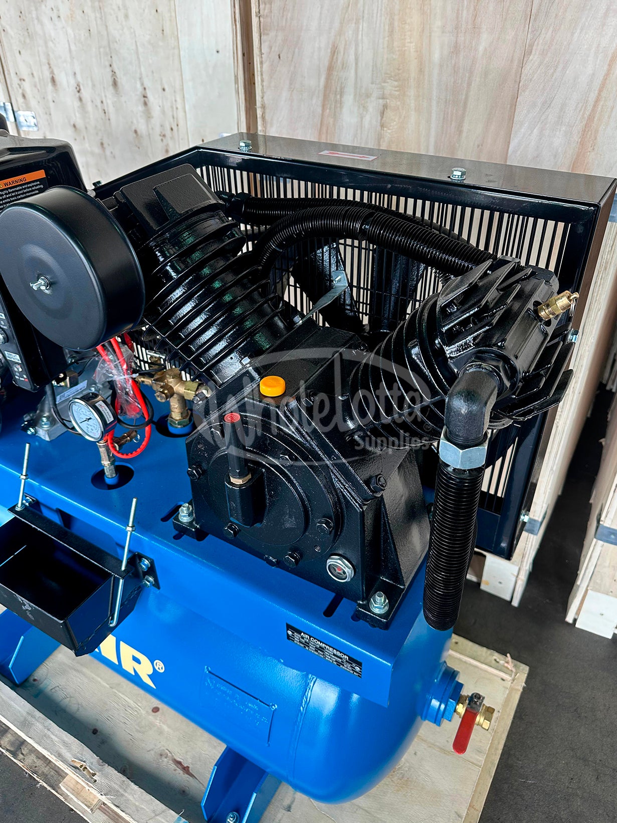 JC AIR 30 Gallon Piston Air Compressor 14hp Gas/Petrol Powered 12BAR / 20 CFM