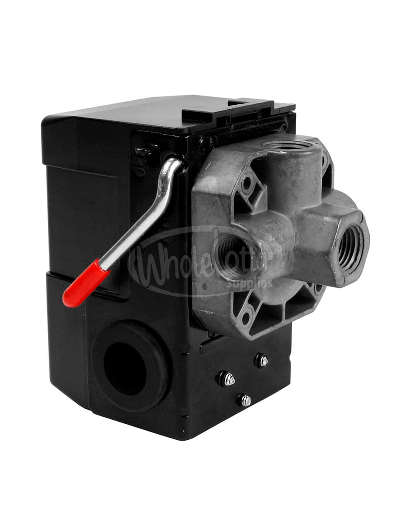 LEFOO Pressure Switch 110-150 PSI 4 Port Air Compressor Control w/ Unloader 20AMP