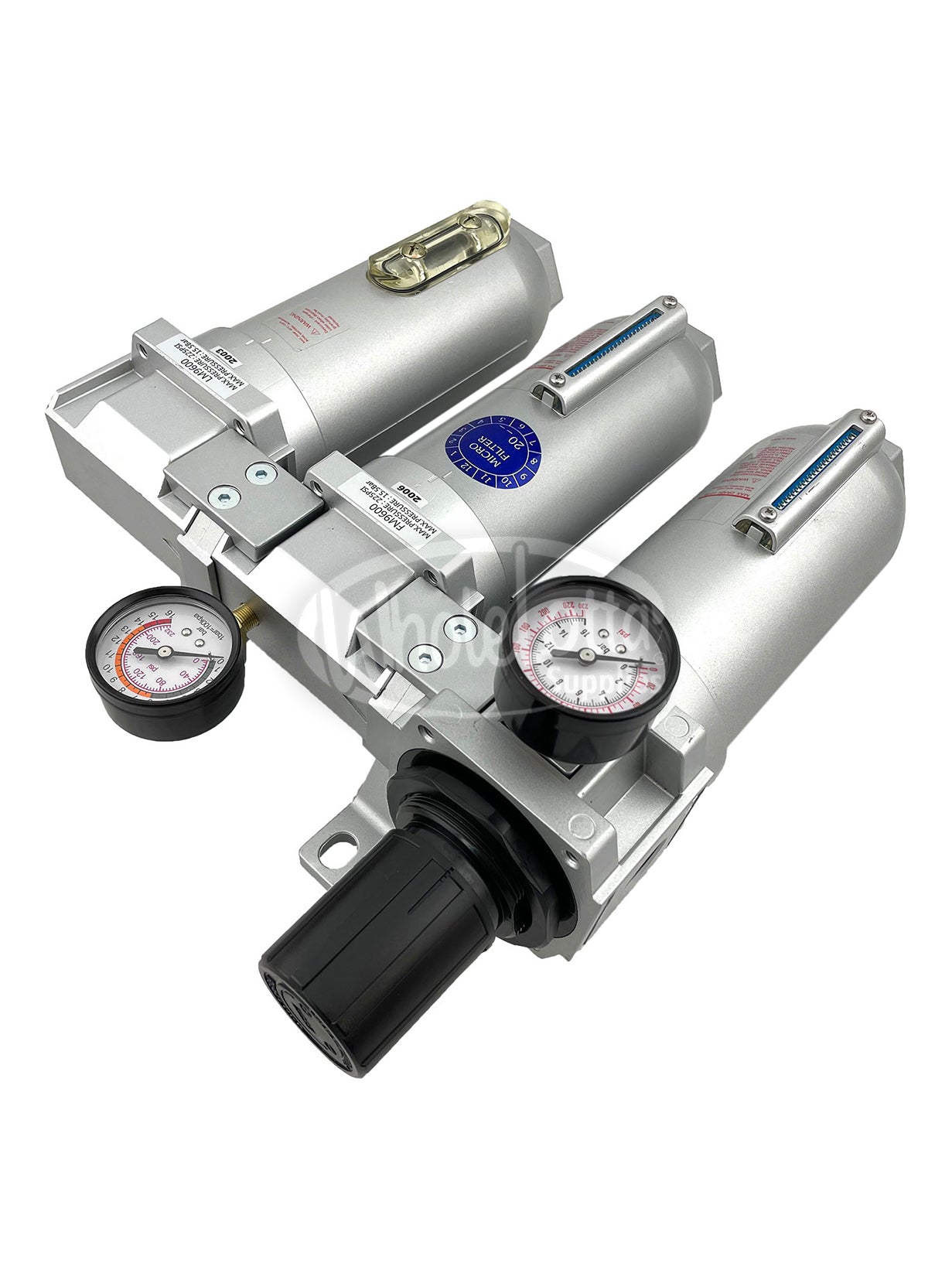 SUPER DUTY 1″ NPT 3 Stage Filter Industrial Grade Regulator Coalescing Desiccant Dryer System w/ Auto Drain