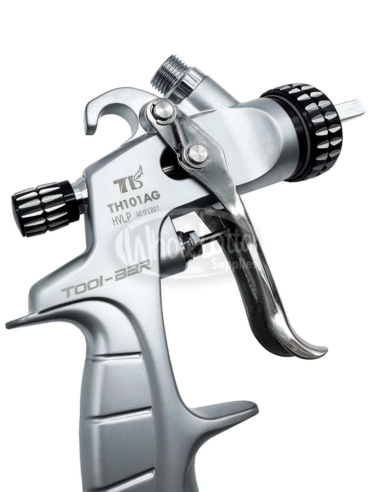 HVLP High Grade Auto Refinishing Paint Spray Gun TOOL-BAR TH101AG Aluminium 1.7mm Nozzle