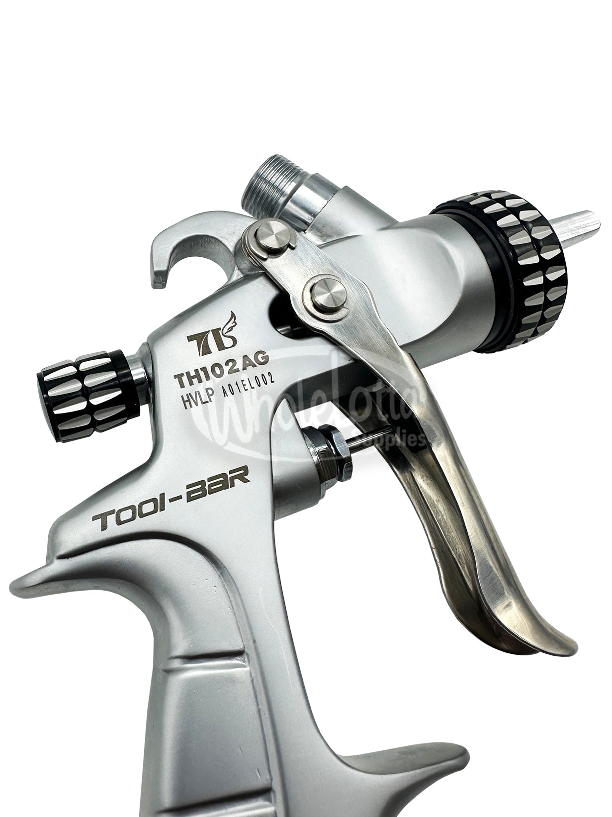 MINI HVLP High Grade Auto Refinishing Paint Spray Gun TOOL-BAR TH102AG Aluminium 1.0mm Nozzle