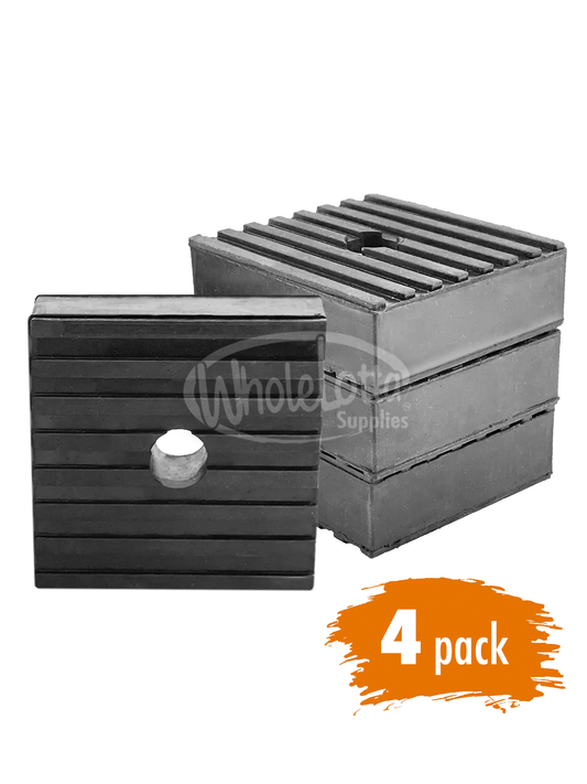 4 PACK Anti Vibration Rubber Pad Industrial Dampener Isolation Air Compressor HVAC 3x3x1"