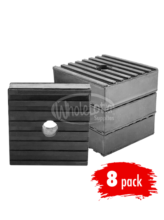 8 PACK Anti Vibration Rubber Pad Industrial Dampener Isolation Air Compressor HVAC 3x3x1"