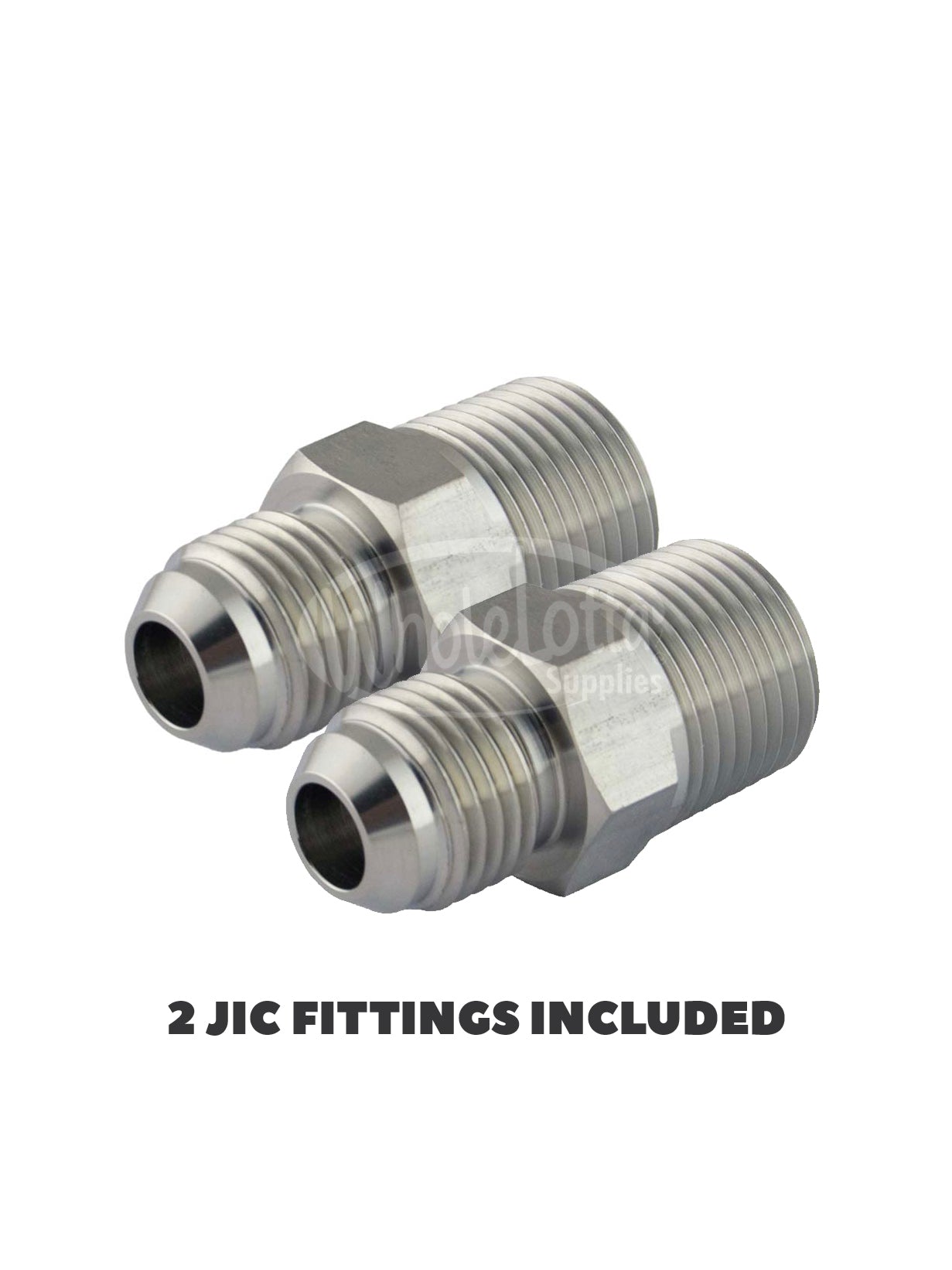 1/2" x 18" Stainless Steel Compressed Air Line Flexible Metal Hose Compressor Tube + JCI Fittings