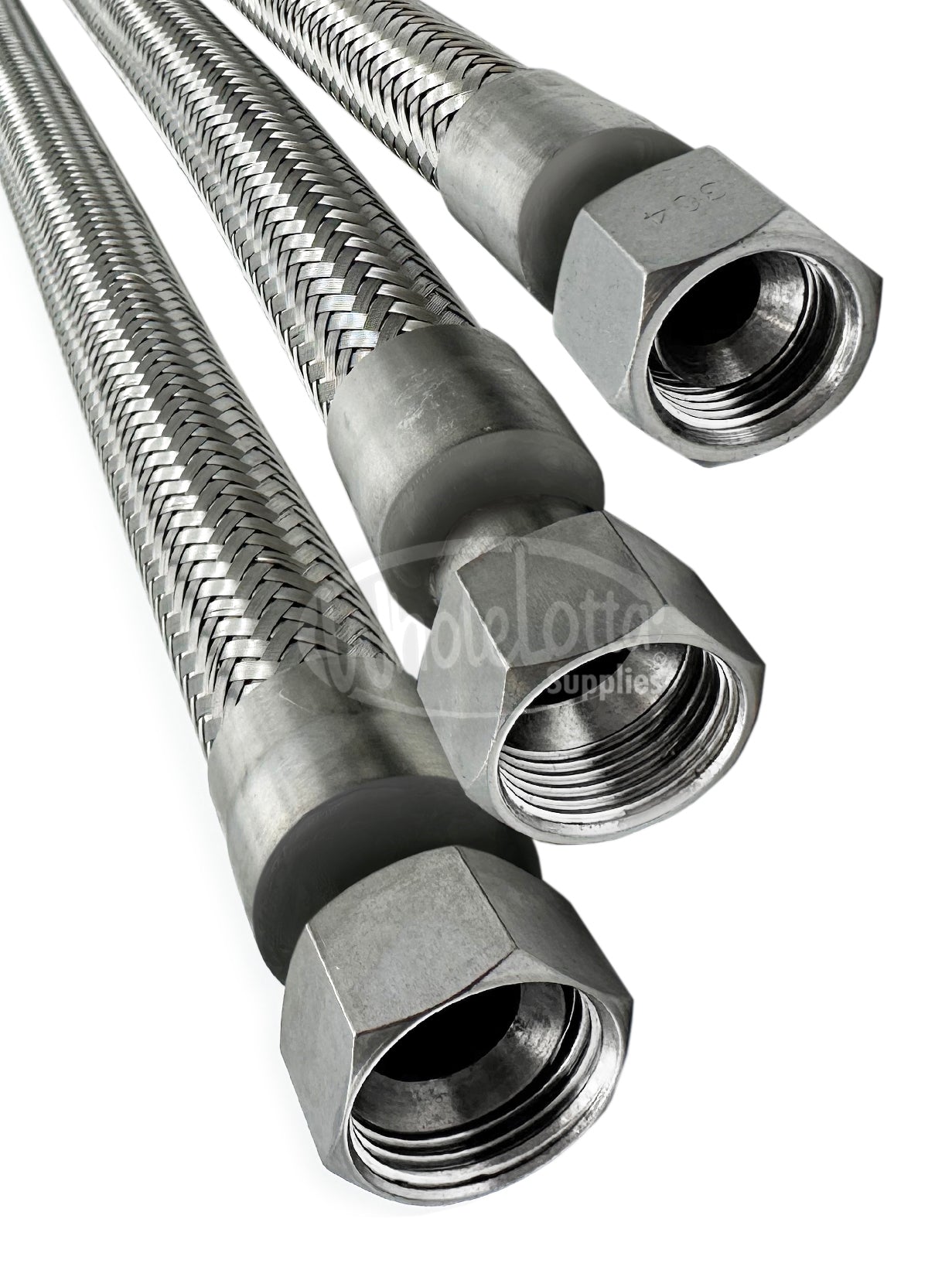 3/4" x 18" Stainless Steel Compressed Air Line Flexible Metal Hose Compressor Tube + JCI Fittings