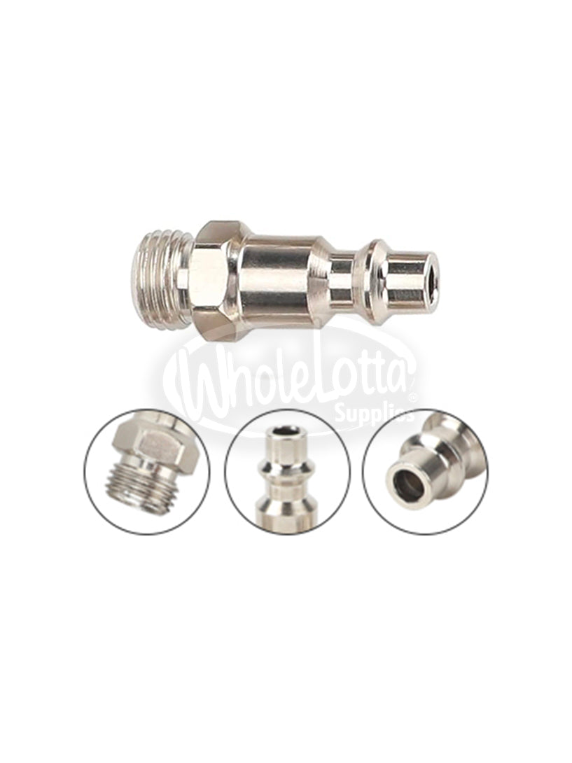 1/2 Inch NPT Air Quick Coupler Male Plug Industrial, Pneumatic Air Compressor Connect (1/2" MP-NPT)